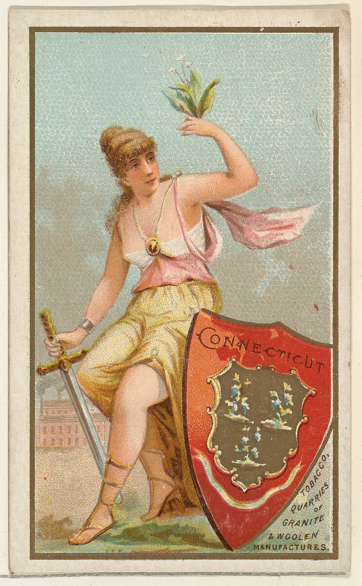 Connecticut, from the Industries of States series (N117) issued by Duke Sons & Co. to promote Honest Long Cut Tobacco — W. Duke, Sons & Co.