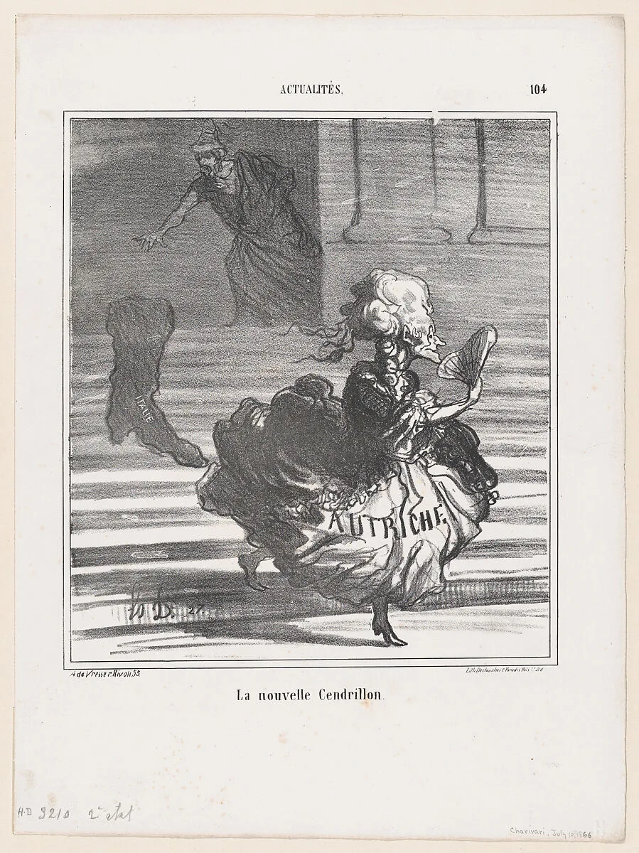 The new Cinderella, from 'News of the day,' published in "Le Charivari" — Destouches|Arnaud de Vresse|Honoré Daumier