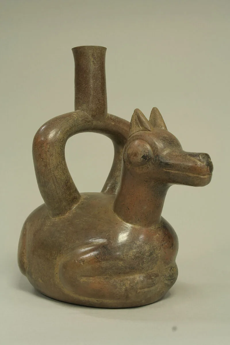 Stirrup-Spout Bottle: Llama — Unknown