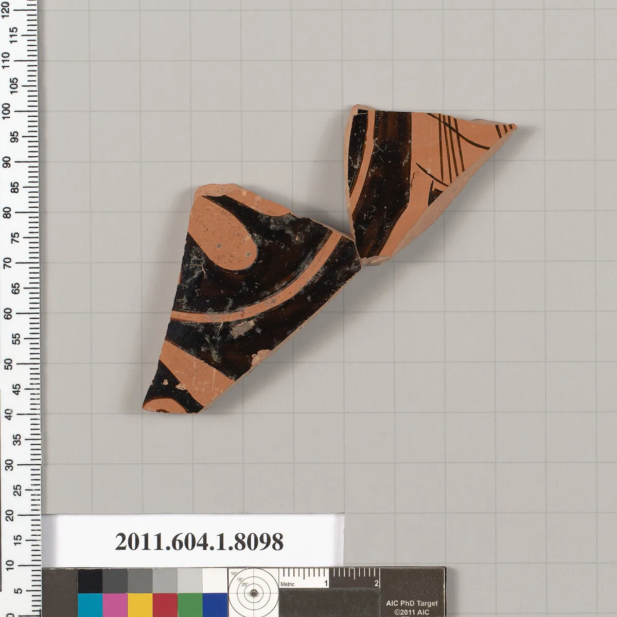 Terracotta fragment of a kylix (drinking cup) — Unknown