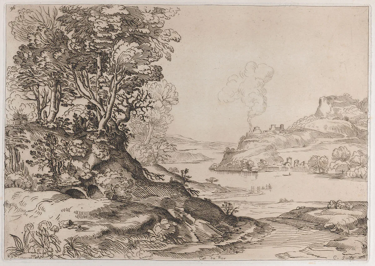 A nymph and shepherd — John Boydell|Carlo Cignani|George Farington|Jean-Baptiste Michel