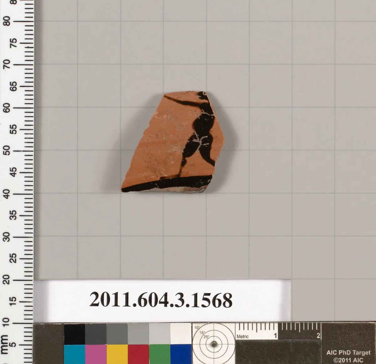 Terracotta fragment of a kylix: Band cup (drinking cup) — Unknown