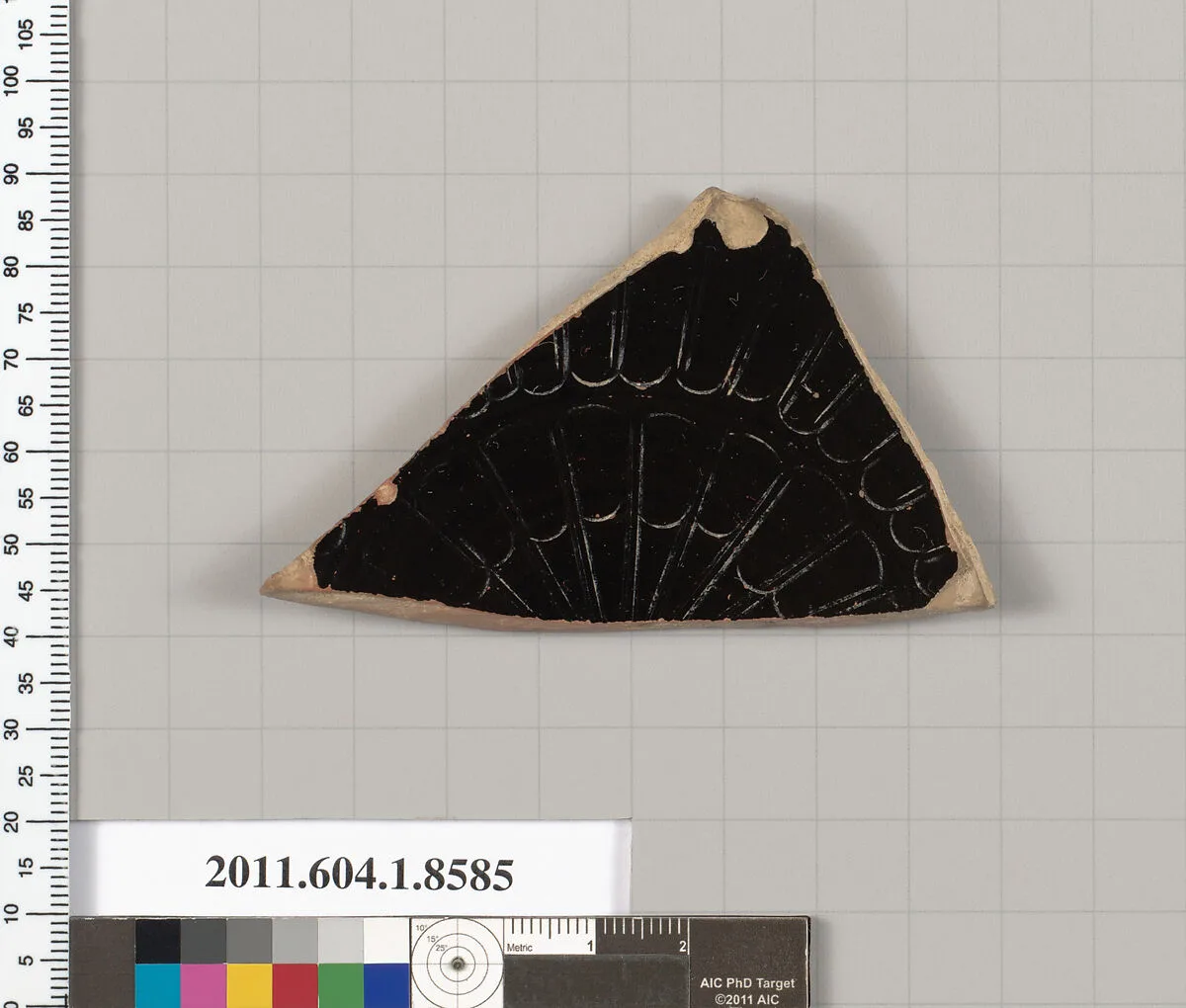 Terracotta fragment of a stemless kylix (drinking cup) — Unknown