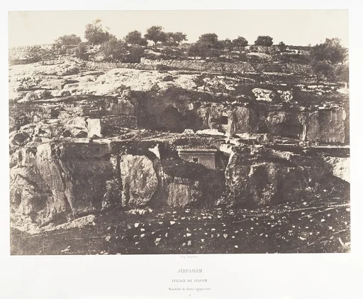 Jérusalem, Village de Siloam, Monolithe de forme égyptienne, 2