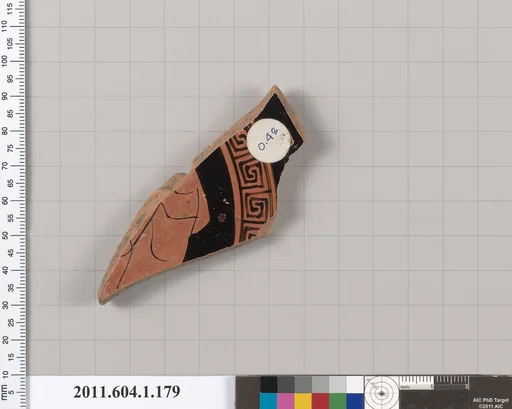 Terracotta fragment of a kylix (drinking cup)