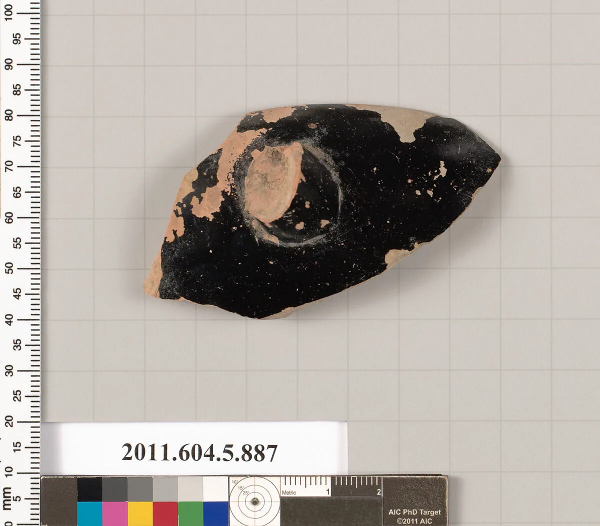 Terracotta rim fragment of a kylix (drinking cup) — Unknown