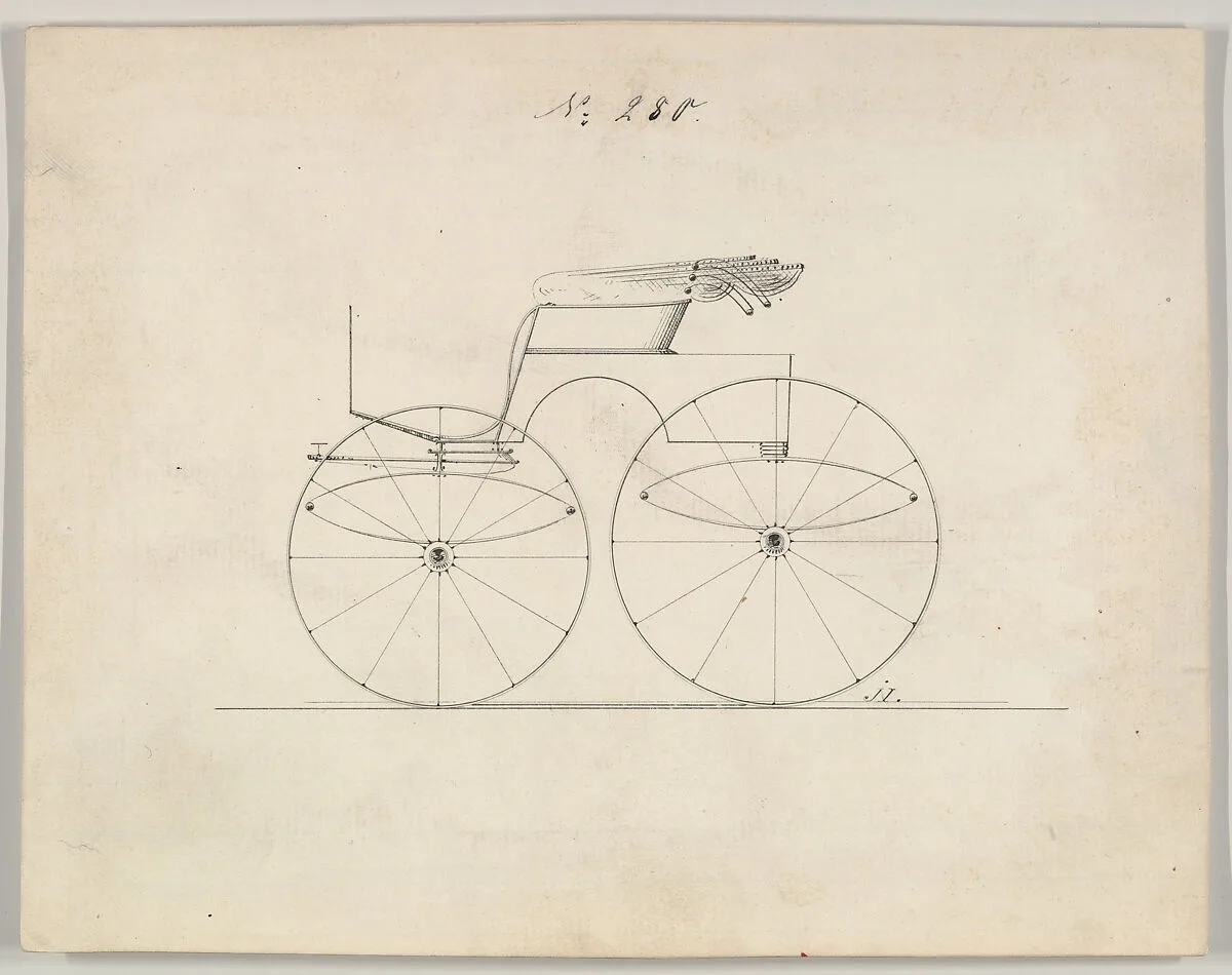 Design for Road Wagon / Driving Phaeton, no. 280 — Brewster & Co.