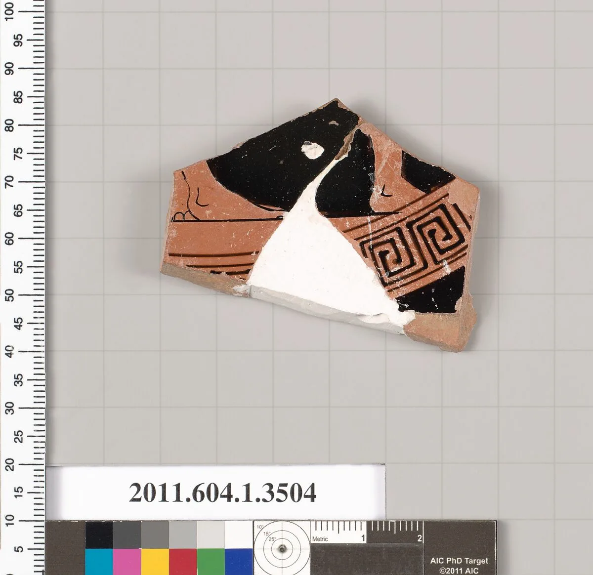 Terracotta fragment of a kylix (drinking cup) — Unknown