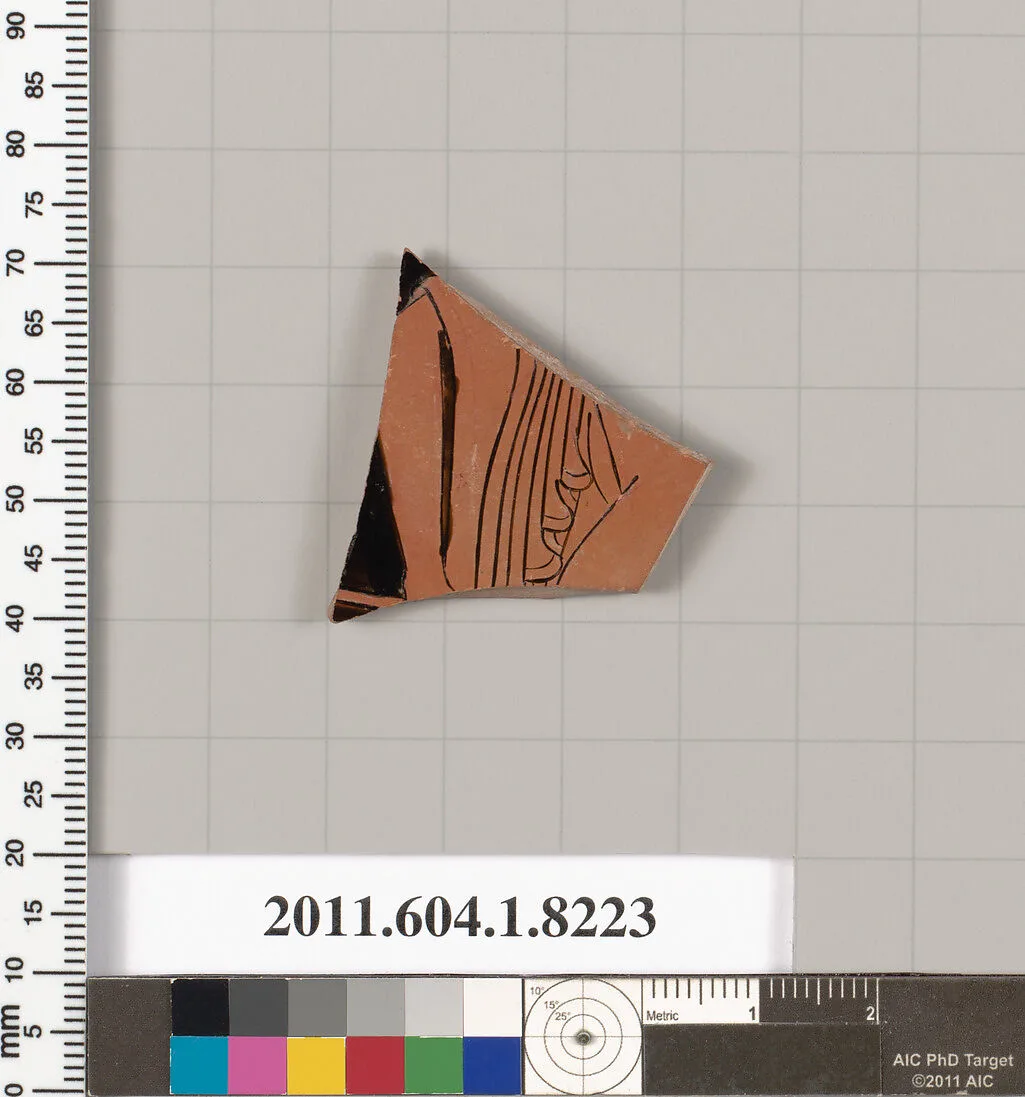 Terracotta fragment of a kylix (drinking cup) — Unknown