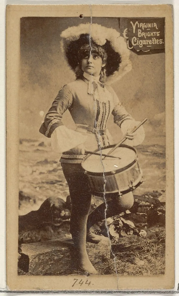 Card 744, from the Actors and Actresses series (N45, Type 2) for Virginia Brights Cigarettes — Allen & Ginter