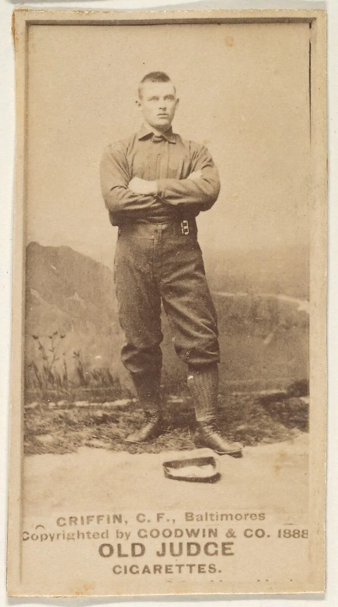 Griffin, Center Field, Baltimore Orioles, from the Old Judge series (N172) for Old Judge Cigarettes — Goodwin & Company