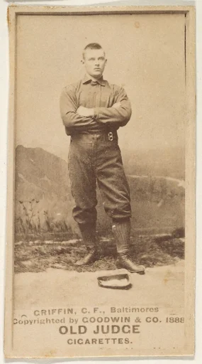 Griffin, Center Field, Baltimore Orioles, from the Old Judge series (N172) for Old Judge Cigarettes