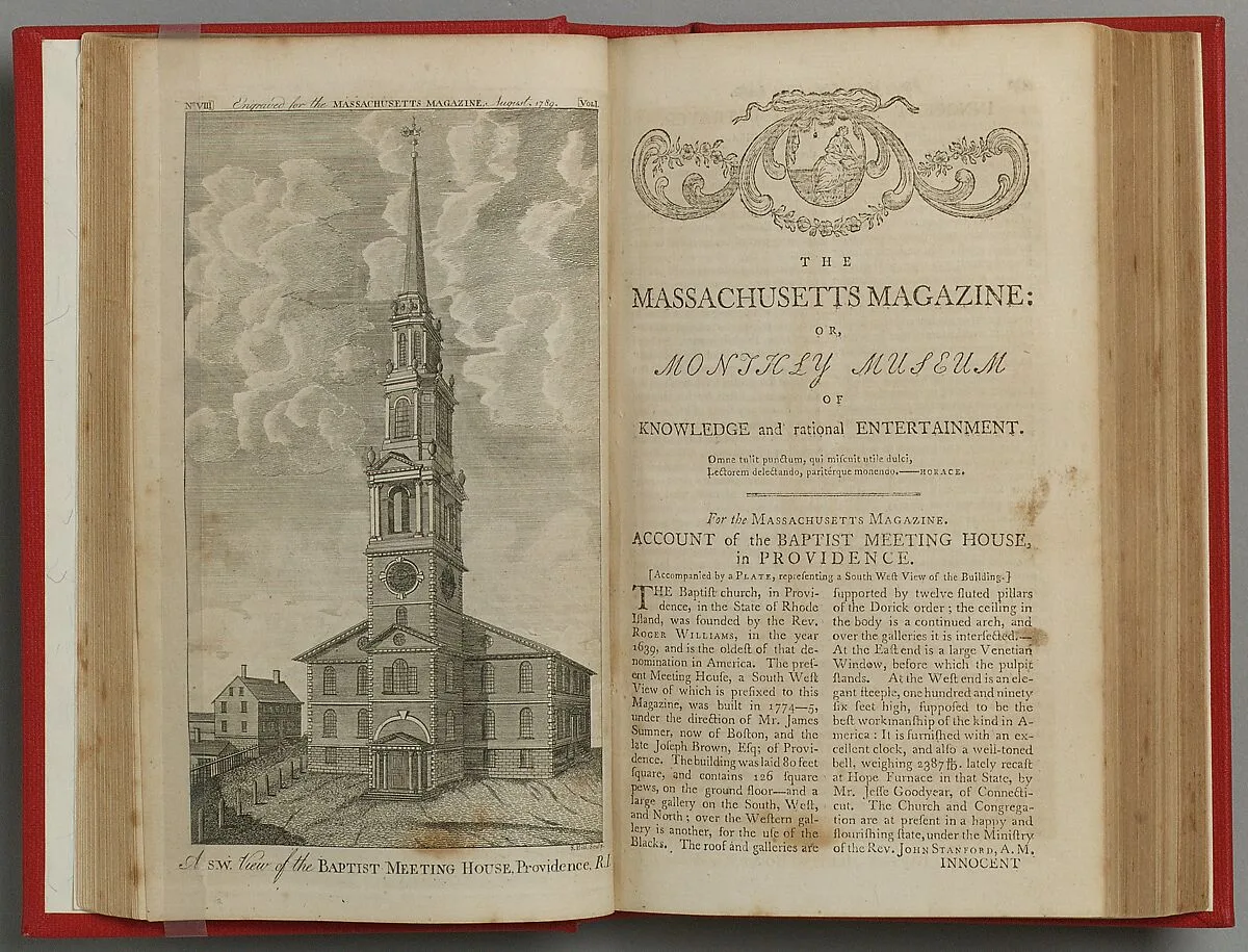The Massachusetts Magazine, or, Monthly Museum of Knowledge and Rational Entertainment — Unknown