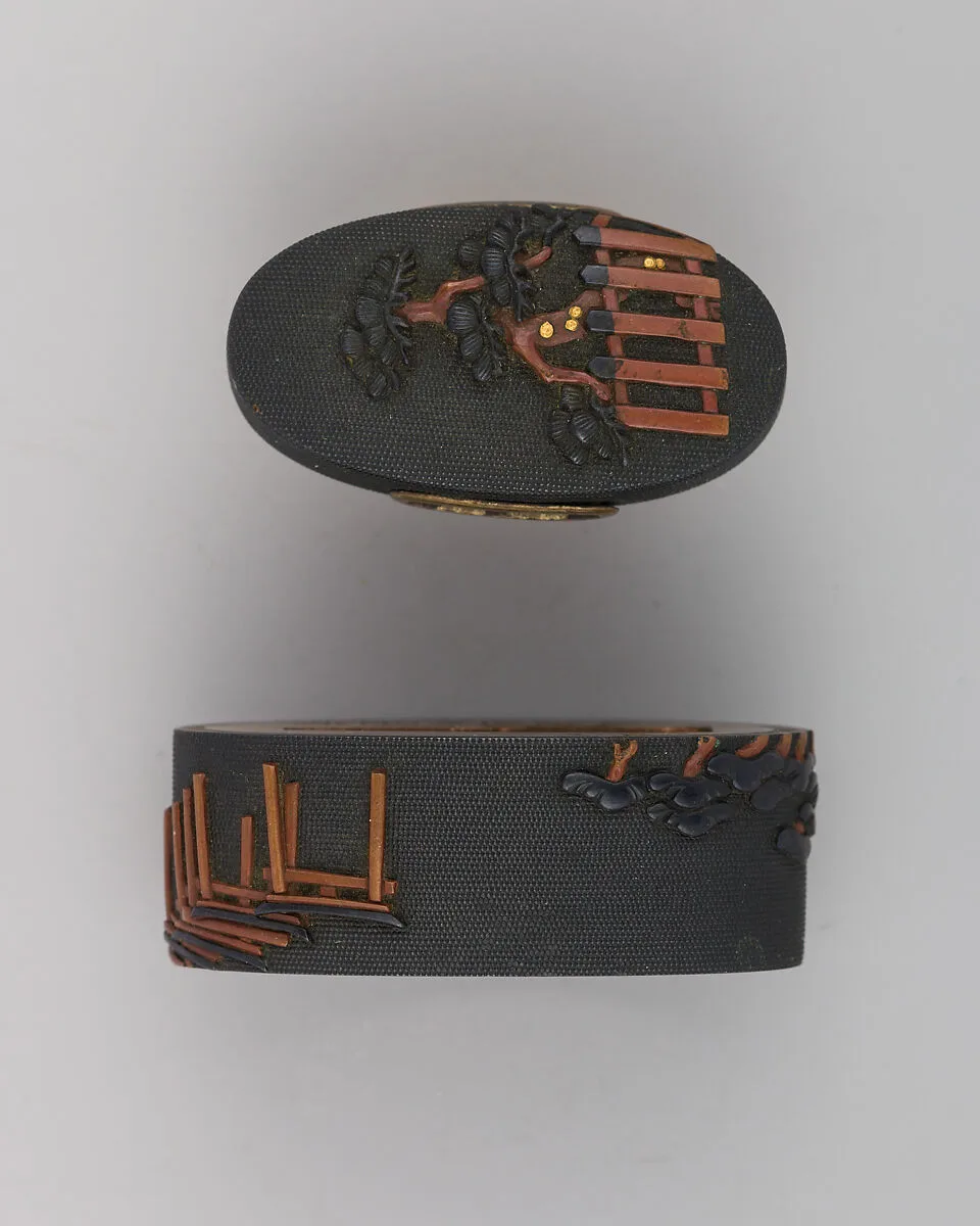 Sword-Hilt Collar and Pommel (Fuchigashira) — Unknown