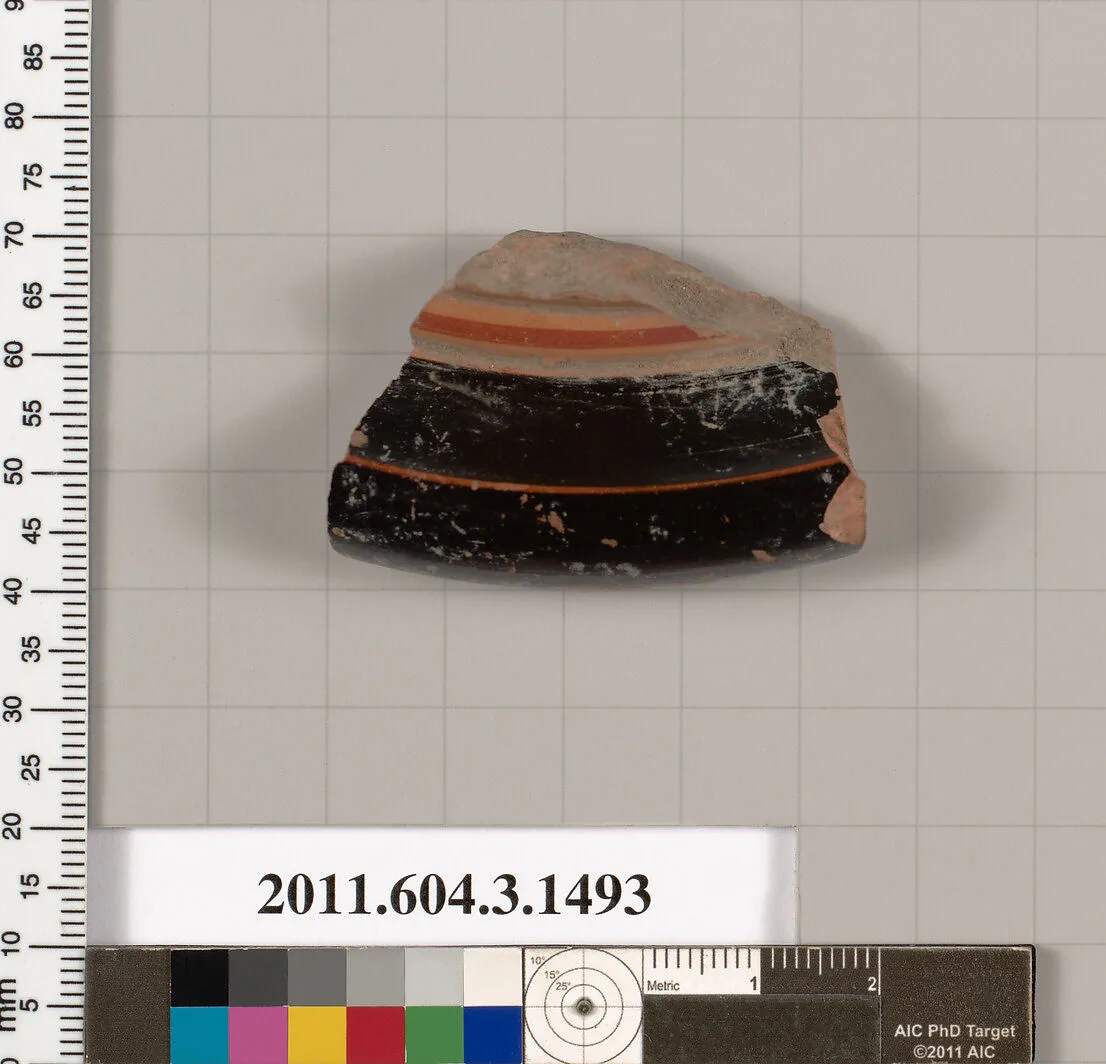 Terracotta fragment of a skyphos (deep drinking cup) — Unknown