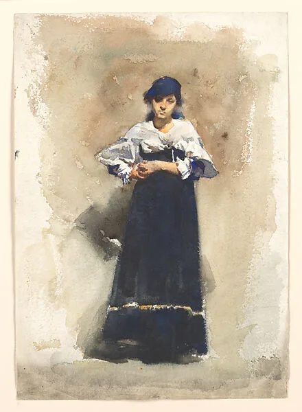 Young Woman with a Black Skirt — John Singer Sargent