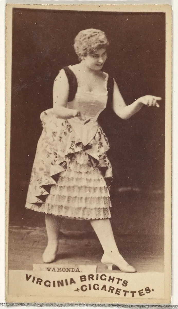 Varonia, from the Actors and Actresses series (N45, Type 1) for Virginia Brights Cigarettes — Allen & Ginter