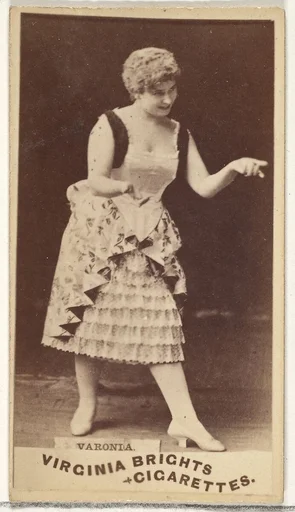 Varonia, from the Actors and Actresses series (N45, Type 1) for Virginia Brights Cigarettes