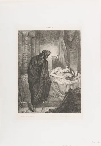 "Yet she must die": plate 11 from Othello (Act 5, Scene 2)