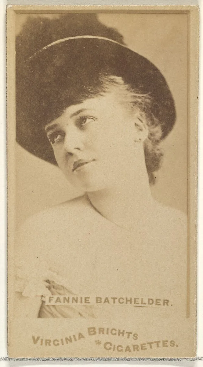 Fannie Batchelder, from the Actors and Actresses series (N45, Type 1) for Virginia Brights Cigarettes — Allen & Ginter