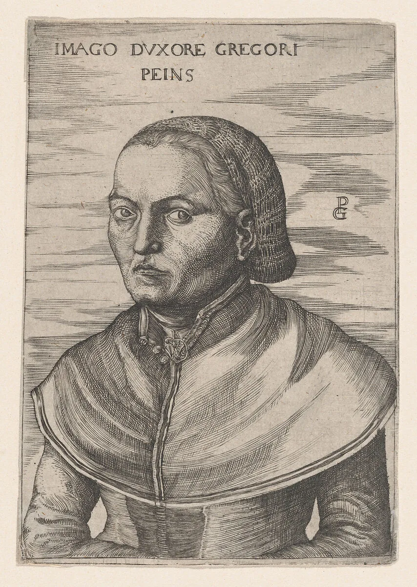 Portrait of the Wife of Georg Pencz (Imago Duxore Gregori Peins) — Unknown