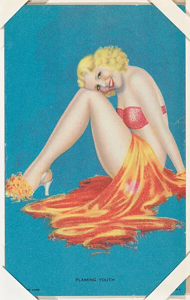 Flaming Youth from Glamour Girls series (W424) — International Mutoscope Reel Company