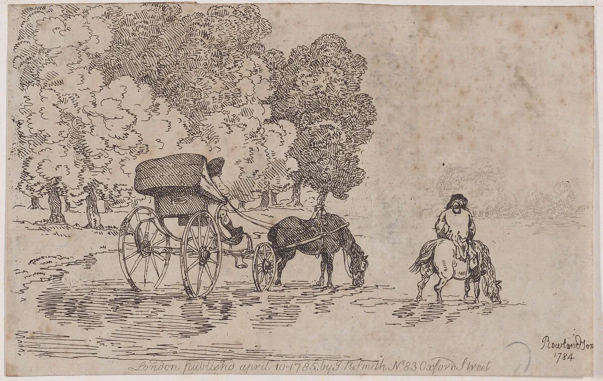 Four Wheel Chaise — Thomas Rowlandson|John Raphael Smith