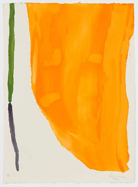 Orange Downpour — Helen Frankenthaler|Abrams Original Editions, New York