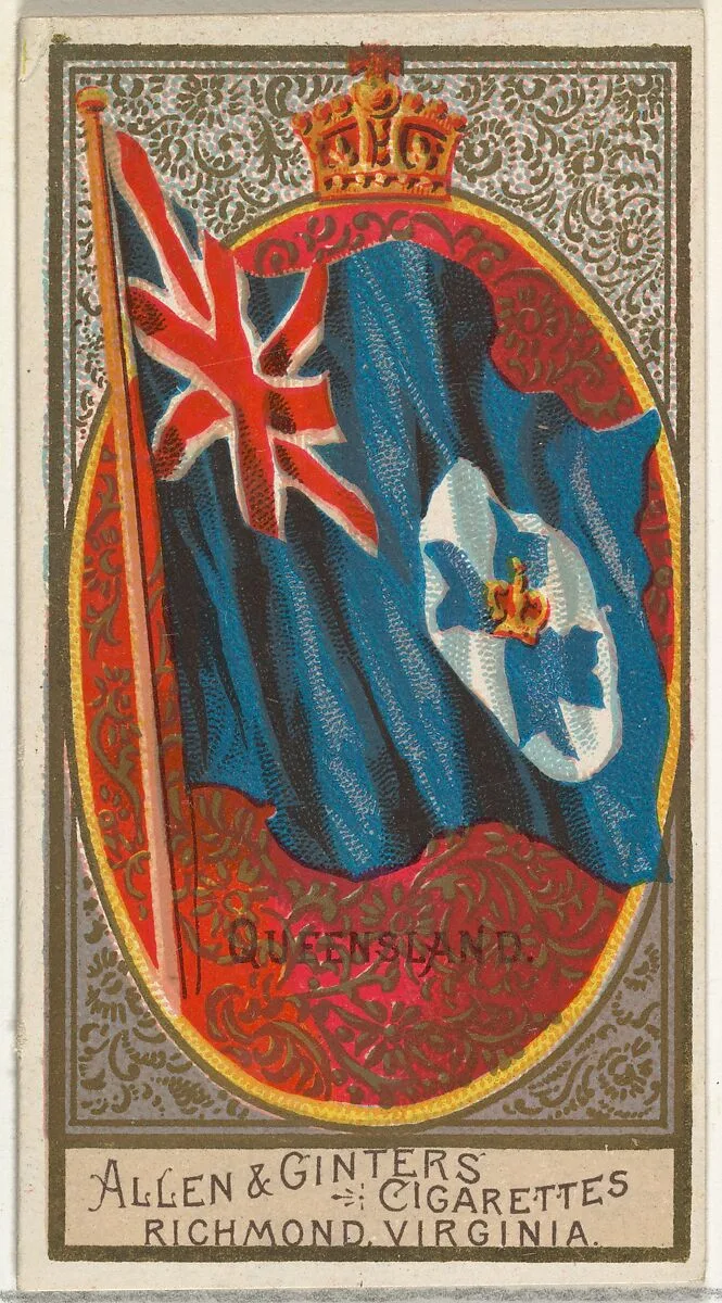 Queensland, from Flags of All Nations, Series 2 (N10) for Allen & Ginter Cigarettes Brands — Allen & Ginter