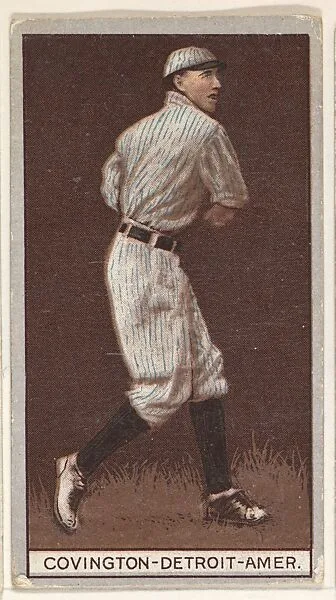 Covington, Detroit, American League, from the Brown Background series (T207) for the American Tobacco Company — American Tobacco Company