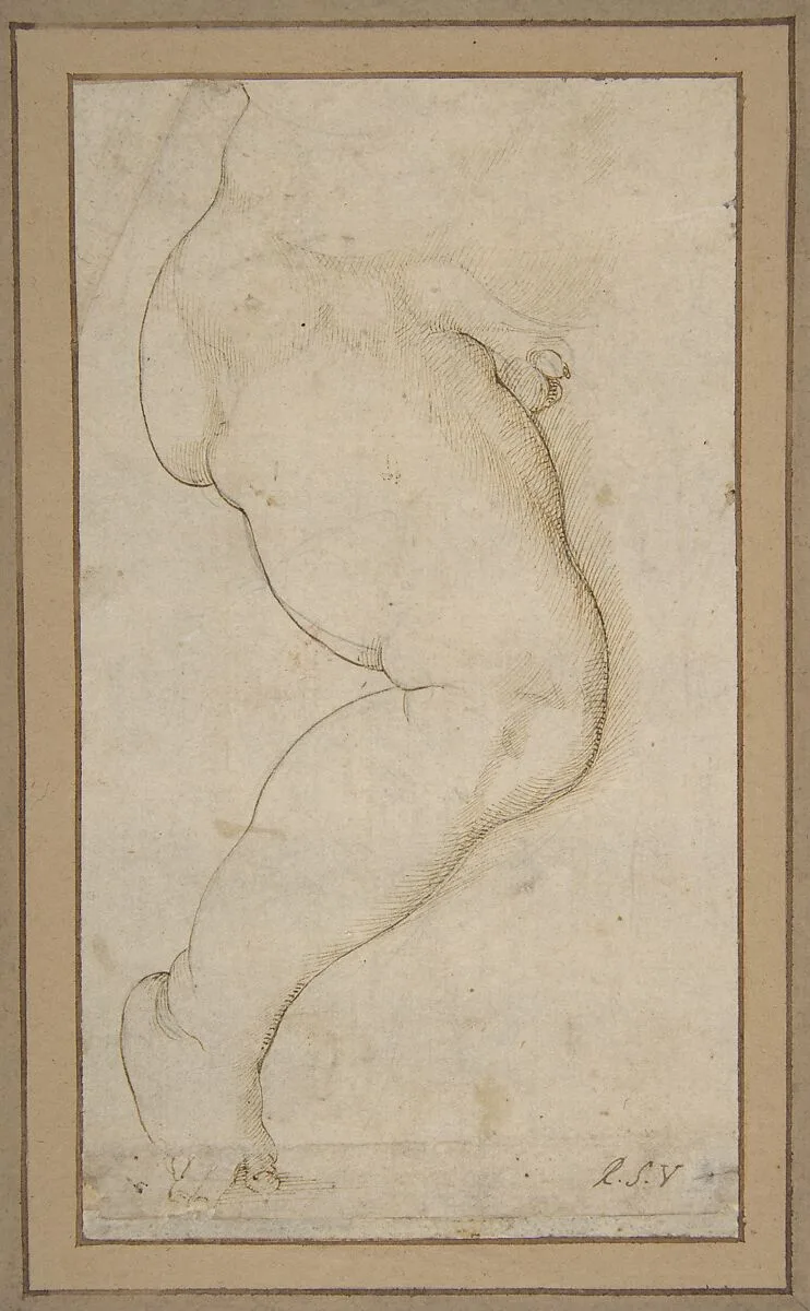 Study of the Right Leg of a Male Child — Raphael (Raffaello Sanzio or Santi)