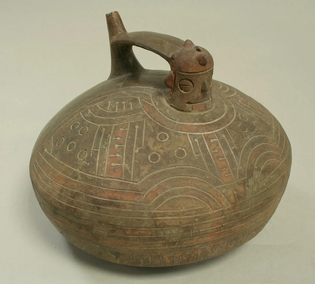 Bottle, Feline Face — Unknown