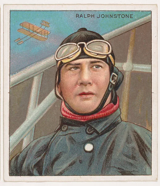 Ralph Johnstone, Aviation, from Mecca & Hassan Champion Athlete and Prize Fighter collection, 1910 — Mecca Cigarettes