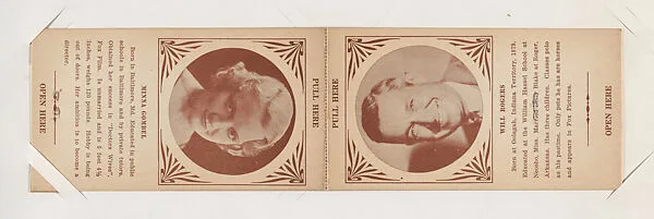Minna Gombel and Will Rogers from Star Folders Special Cards (W439) — Unknown