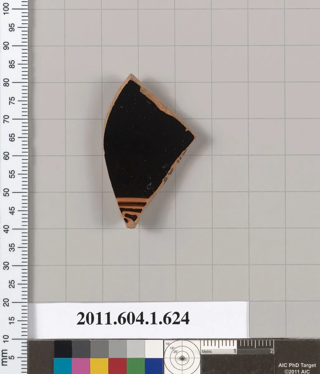 Terracotta fragment of a kylix (drinking cup) — Unknown