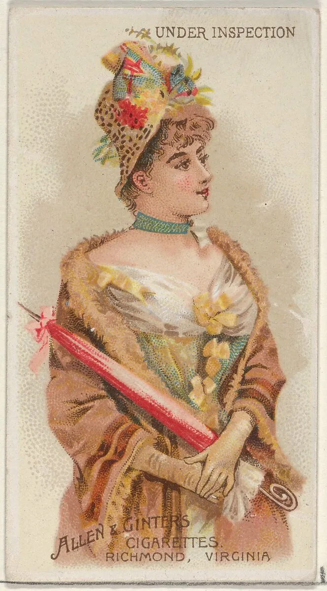 Under Inspection, from the Parasol Drills series (N18) for Allen & Ginter Cigarettes Brands — Schumacher & Ettlinger|Allen & Ginter