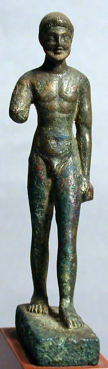 Bronze statuette of a bearded man — Unknown