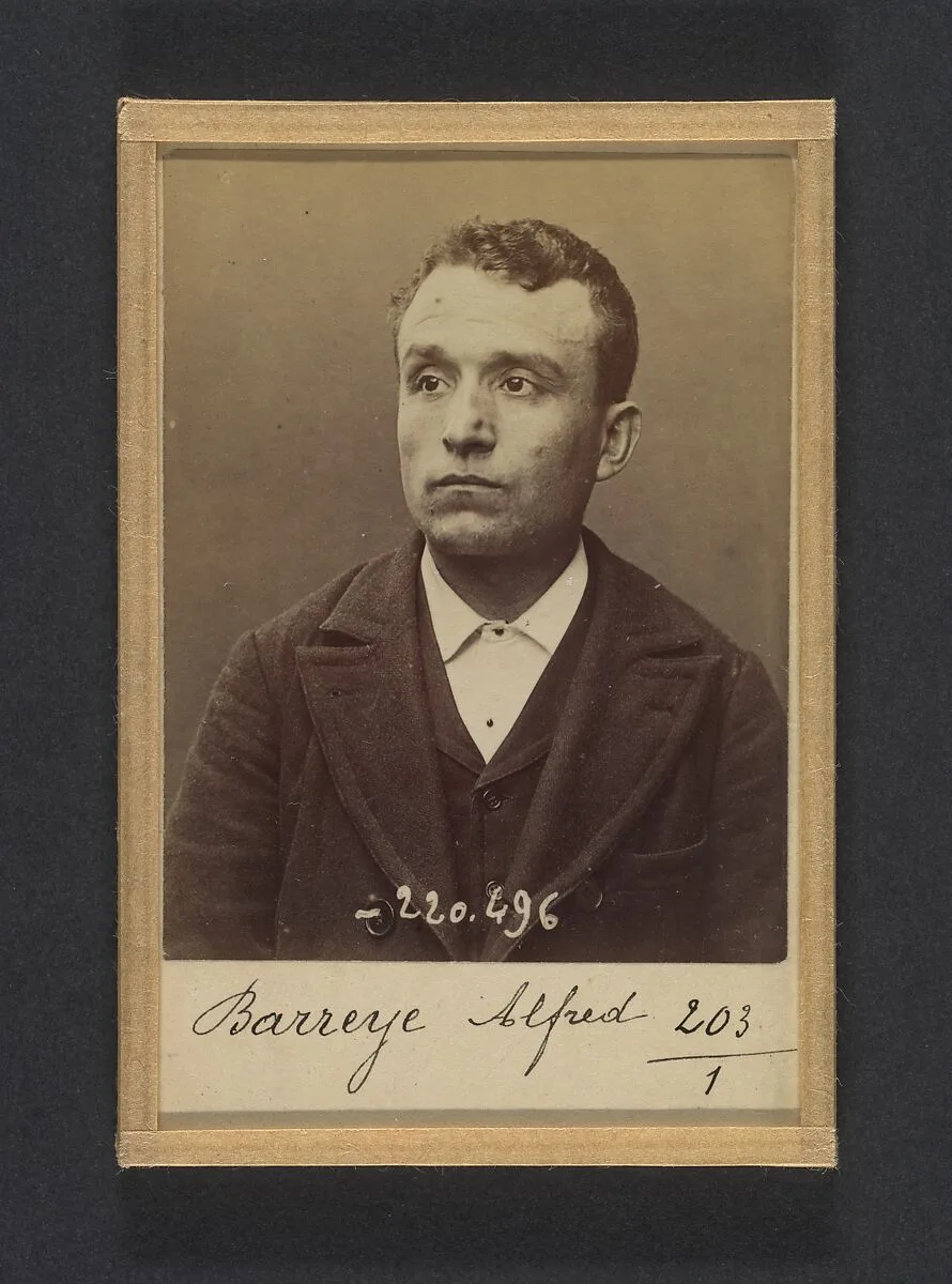 Barreyre. Alfred. 30 ans, né le 30/6/64 à Brassac (P. de Dôme). Gérant de restaurant. Anarchiste. 2/7/94. — Alphonse Bertillon
