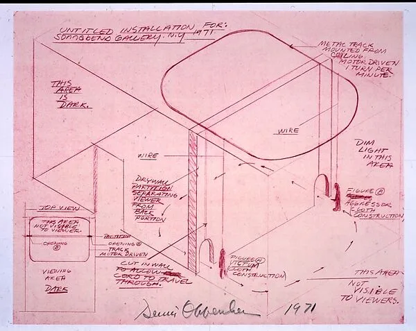 Untitled installation — Dennis Oppenheim