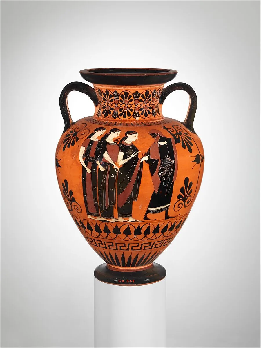Terracotta neck-amphora (jar) — Swing Painter