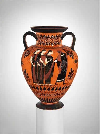 Terracotta neck-amphora (jar)
