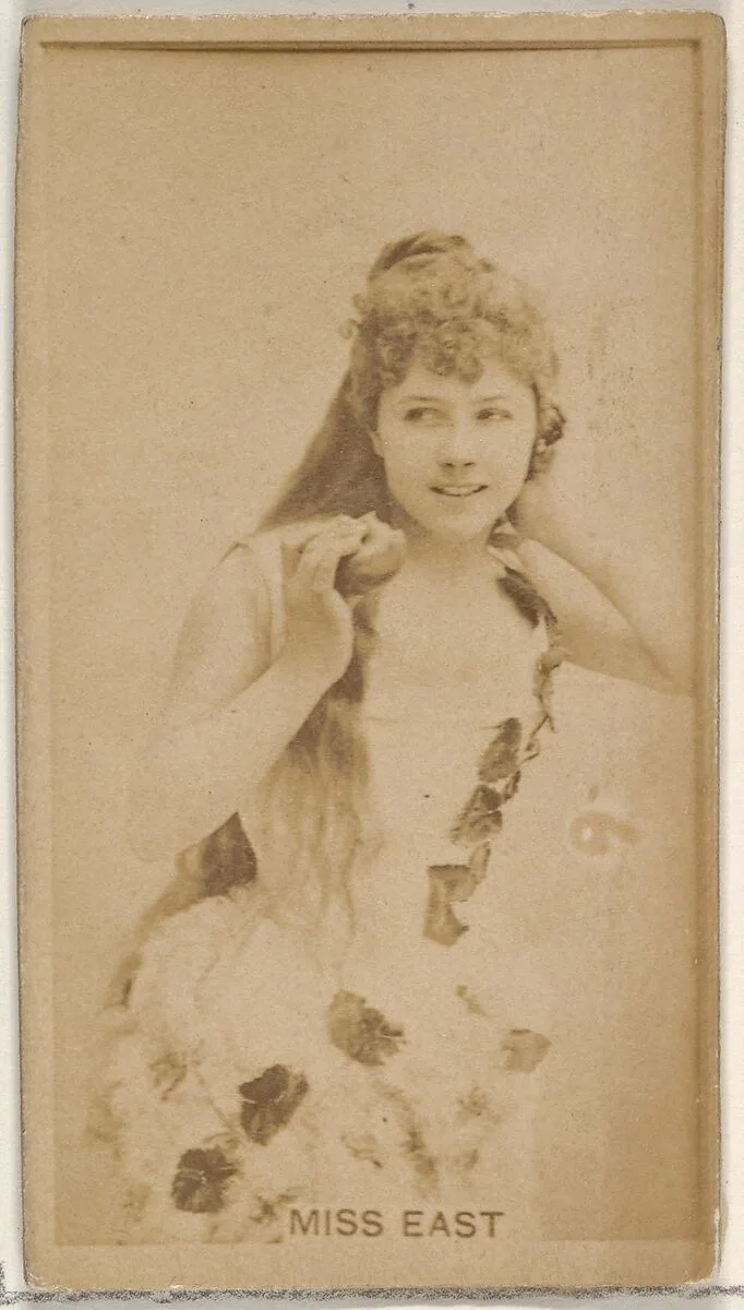 Miss East, from the Actors and Actresses series (N45, Type 8) for Virginia Brights Cigarettes — Allen & Ginter