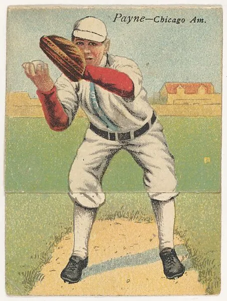 Payne, Chicago, American League, from the Mecca Double Folder series (T201) — Mecca Cigarettes