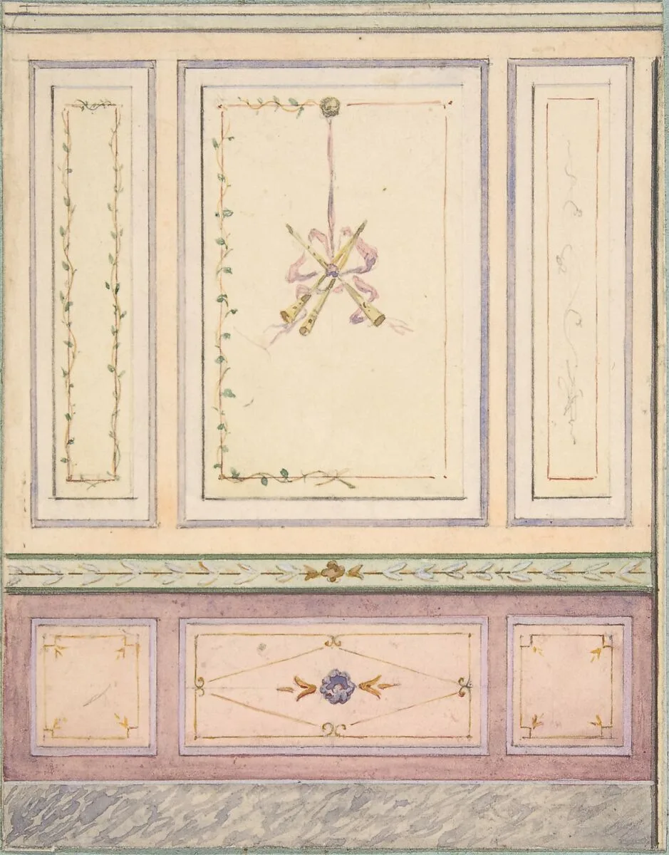 Pompeiian Design for Paneling — Jules-Edmond-Charles Lachaise|Eugène-Pierre Gourdet