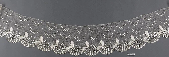 Silk bobbin lace edging — Unknown