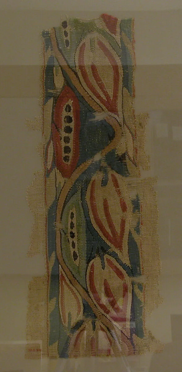 Fragments of a Hanging with a Lotus-Motif Band — Unknown