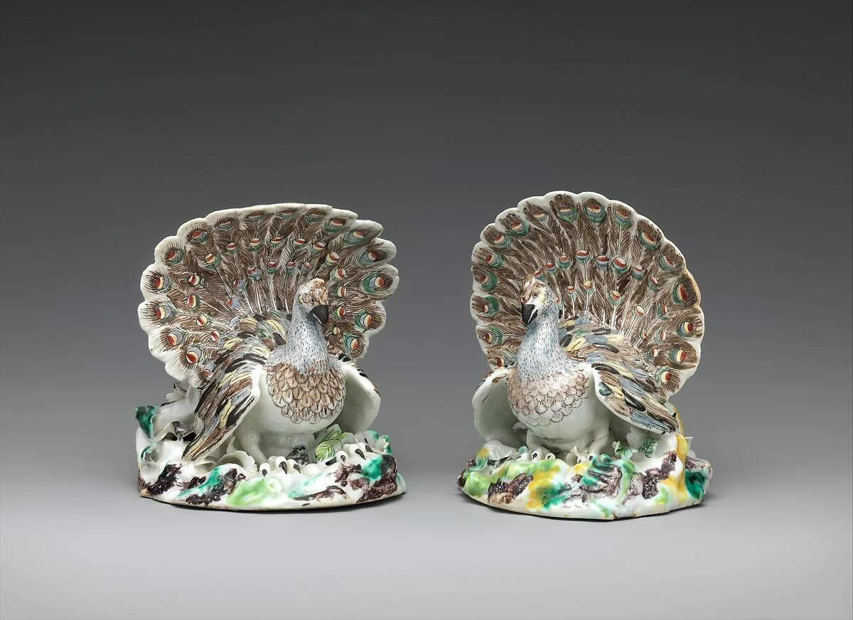 Pair of peacocks — Villeroy