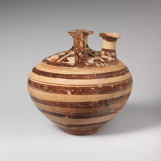 Terracotta stirrup jar