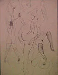 Untitled (studies of female nudes) — John Rogers Cox