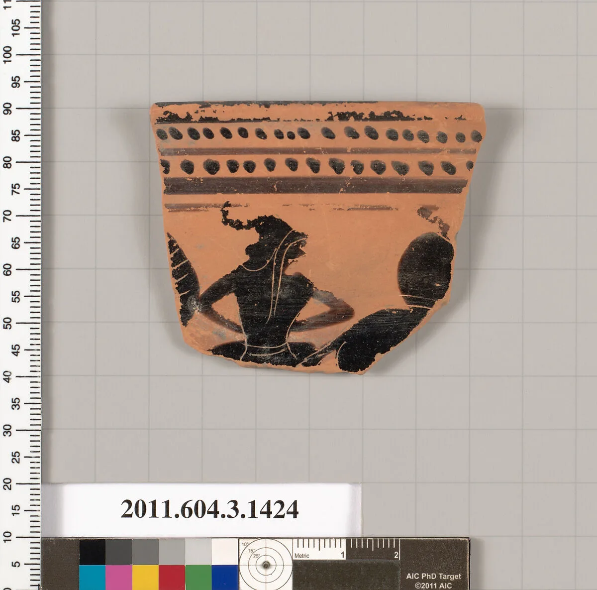 Terracotta rim fragment of a skyphos (deep drinking cup) — Unknown